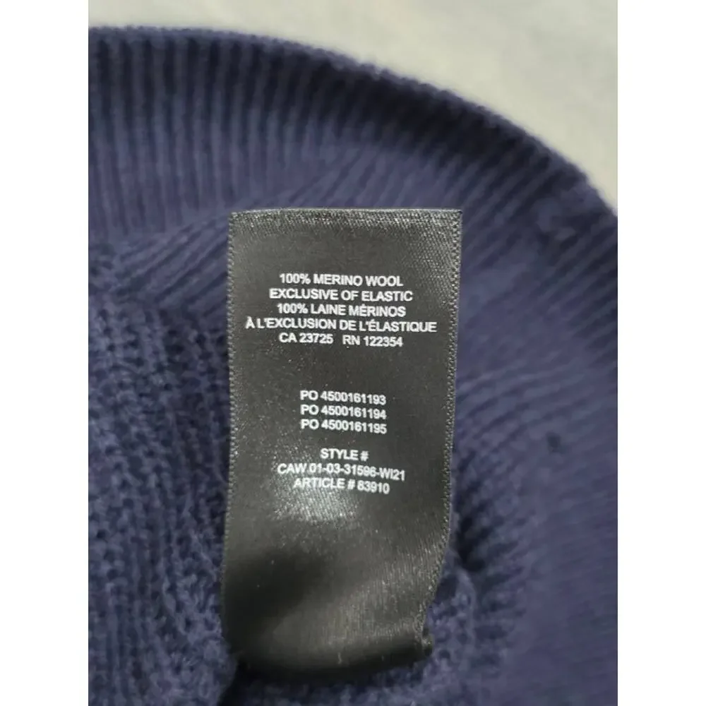 Aritzia Babaton Hazlitt Sweater 100% Merino Wool Knitted Top Navy Small A004890